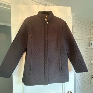 Kate Hill Black Quilted Puffer Jacket